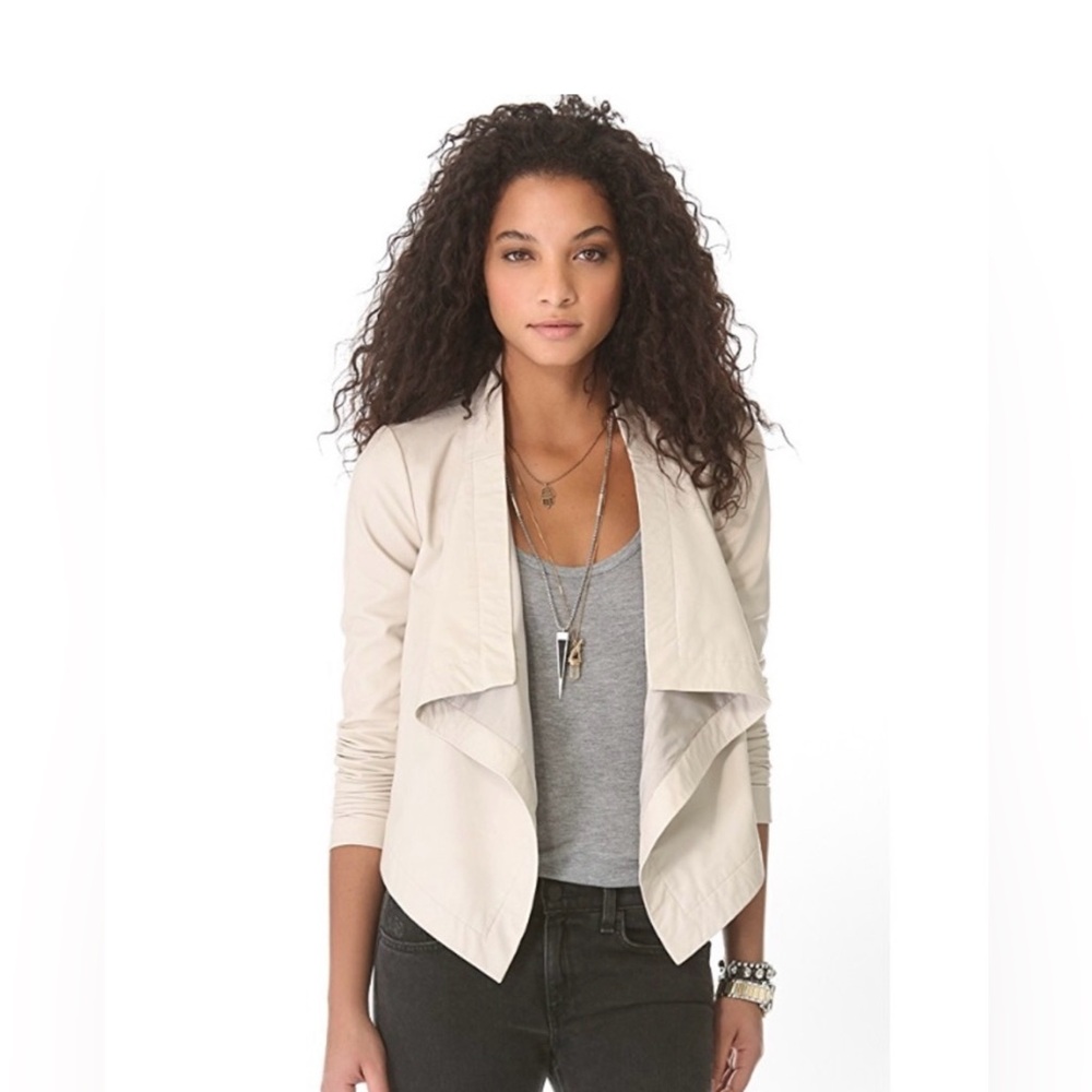 New Patterson J Kincaid Lamb Leather open front jacket sz medium